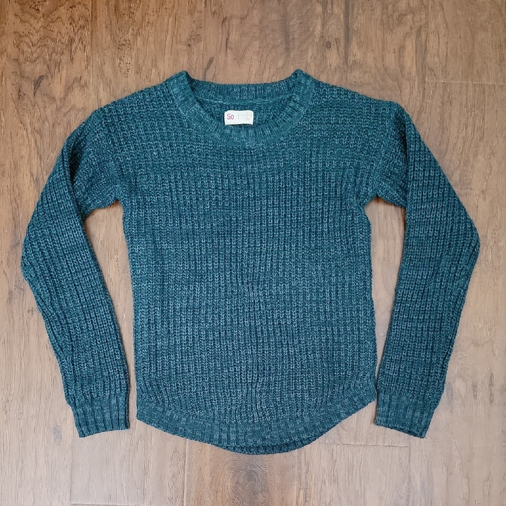 SO Girl's Teal Sweater